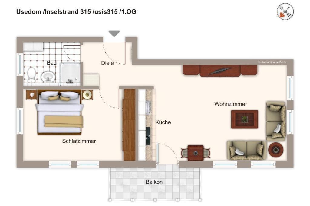 Inselstrand Inselstrand 315 Apartment Heringsdorf  Luaran gambar